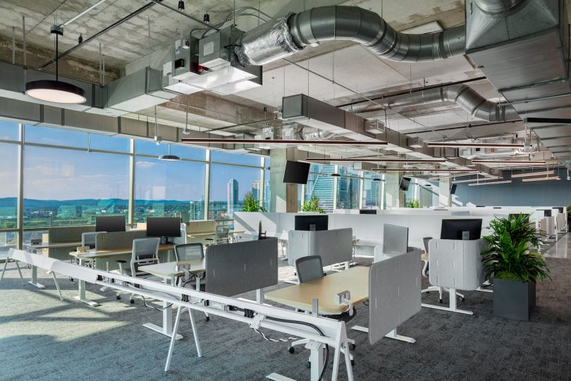 AlertMedia has moved to the top two floors of RiverSouth, a new 15-story office building in Austin. | Photo: AlertMedia