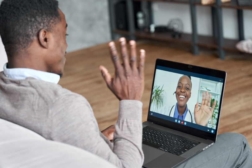 Person on Telehealth visit