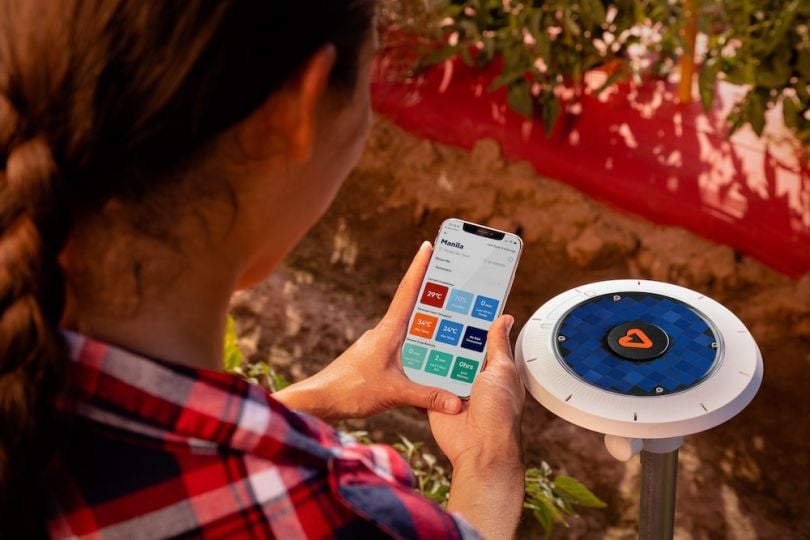 Arable's in-field technology provides farmers with additional information via an app.
