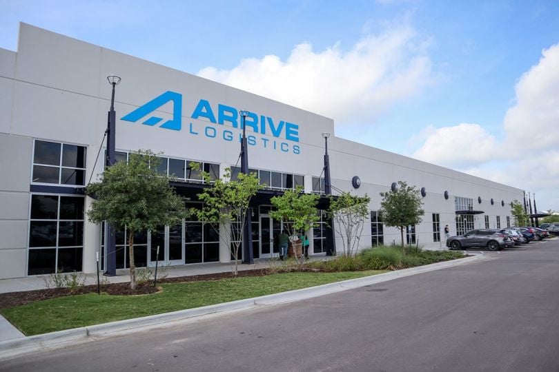 Outside of Arrive Logistics office building
