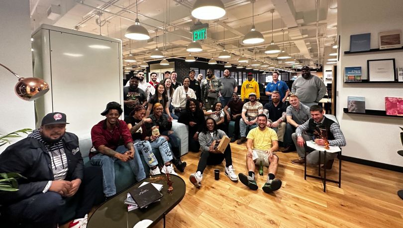 A group photo of Transfix’s Atlanta team. 