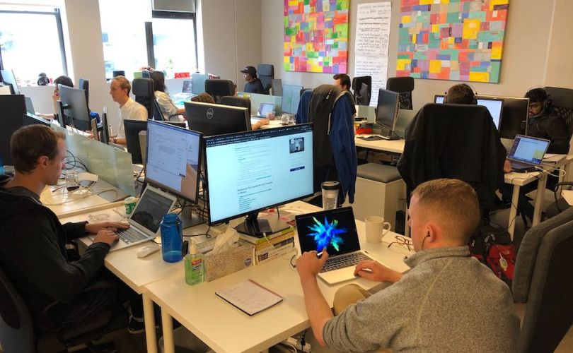 Avail team working in their office