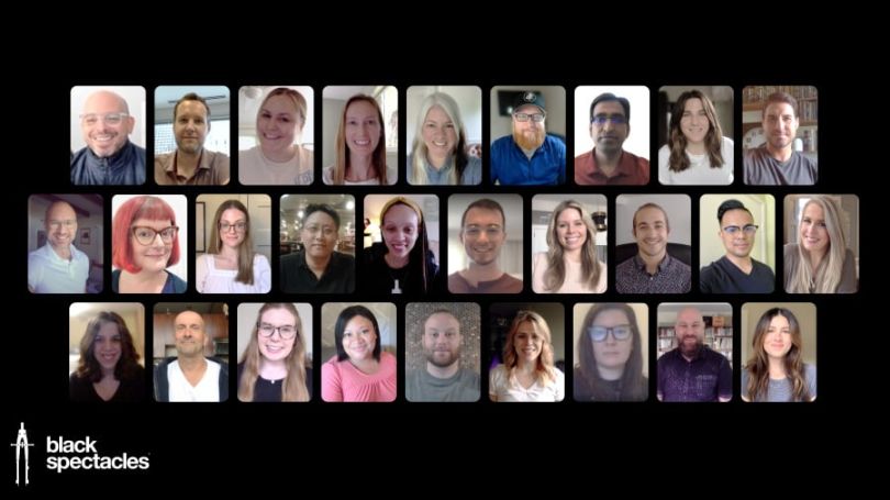 Black Spectacles team Zoom call