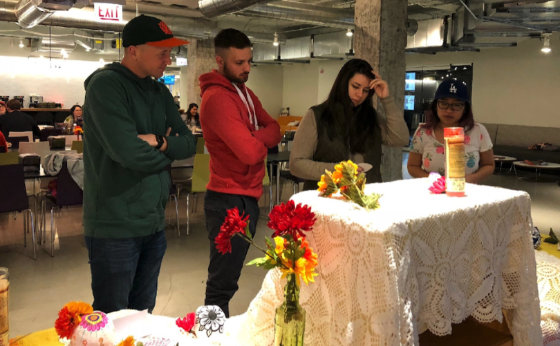 Braintree team members standing at an altar