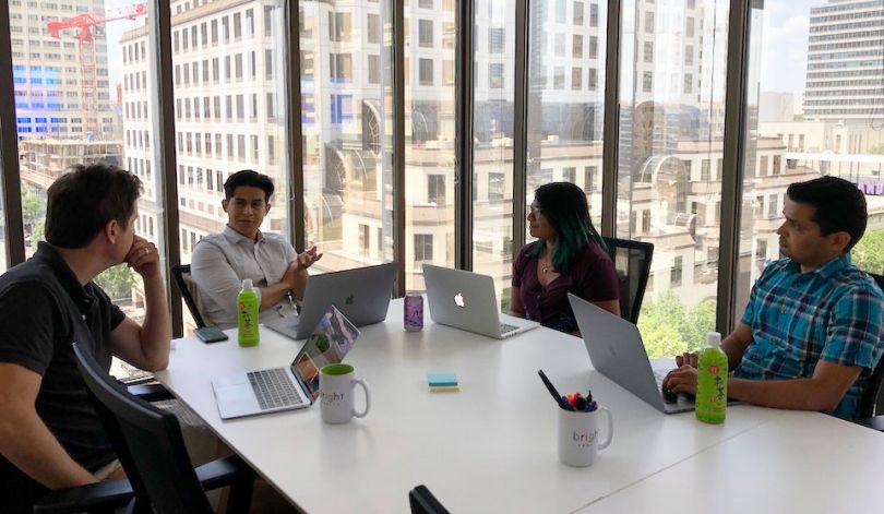 Bright Health team working in conference room