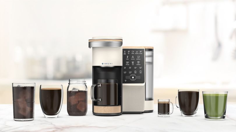 A photo of Bruvi's single-serve coffee maker.