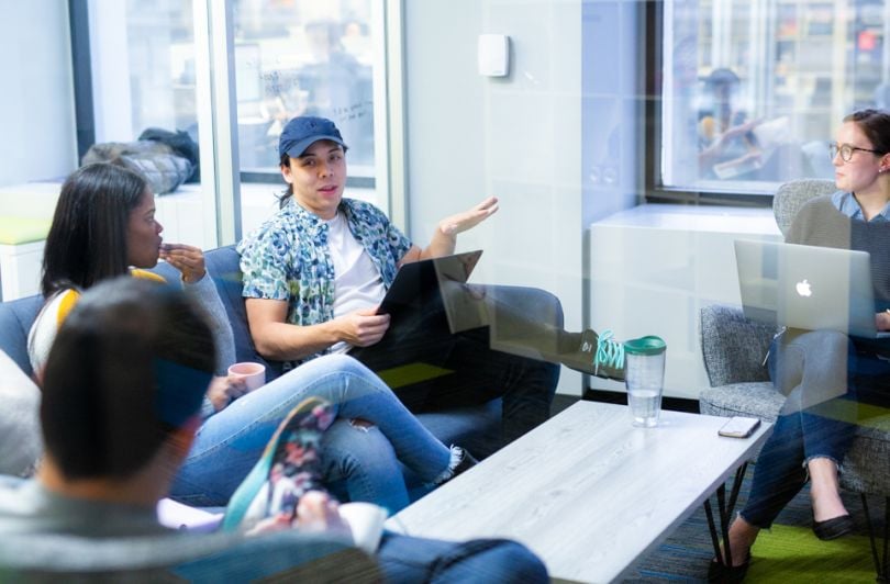 Buildout team members chatting