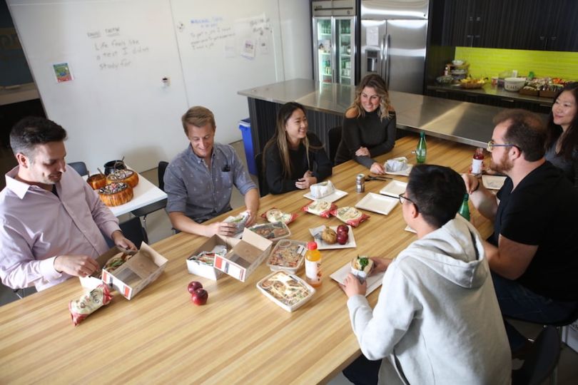 Prodege team eating lunch