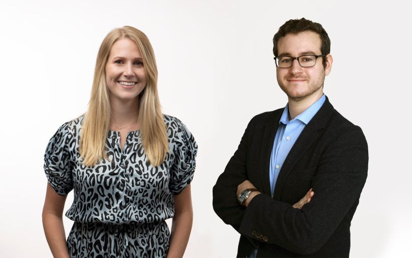 Cabinet CEO Julia Leibowitz, left, is pictured with CTO Evan Kesten.