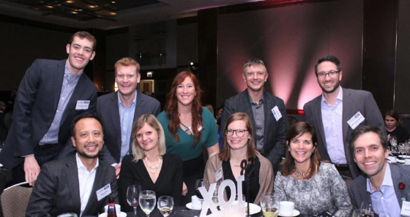 Catalytic team photo taken at awards event
