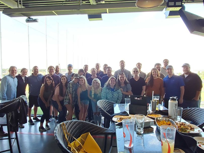 Cin7 team members out at a restaurant together