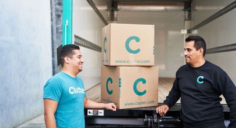 Clutter moves next to their truck