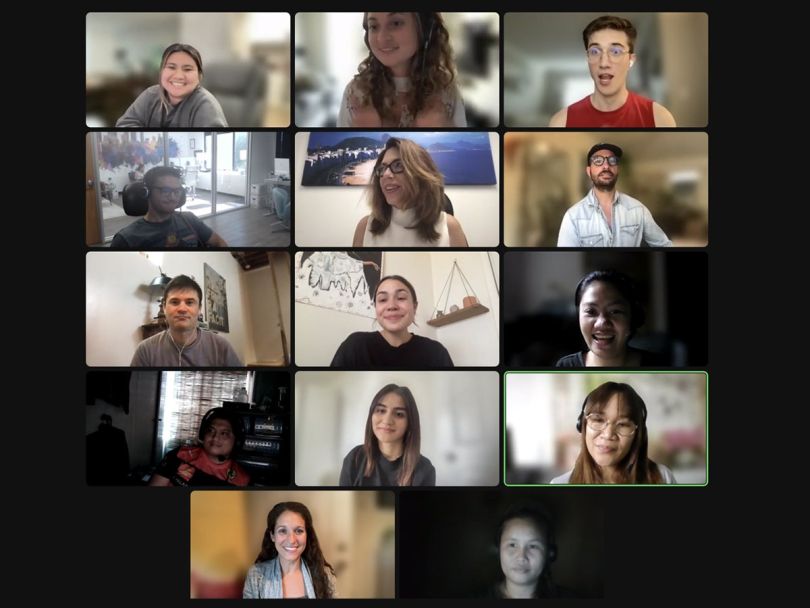 Convoso team Zoom call
