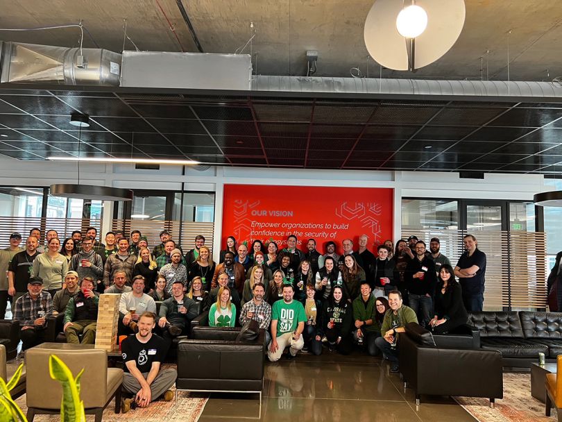 CyberGRX team photo in the office