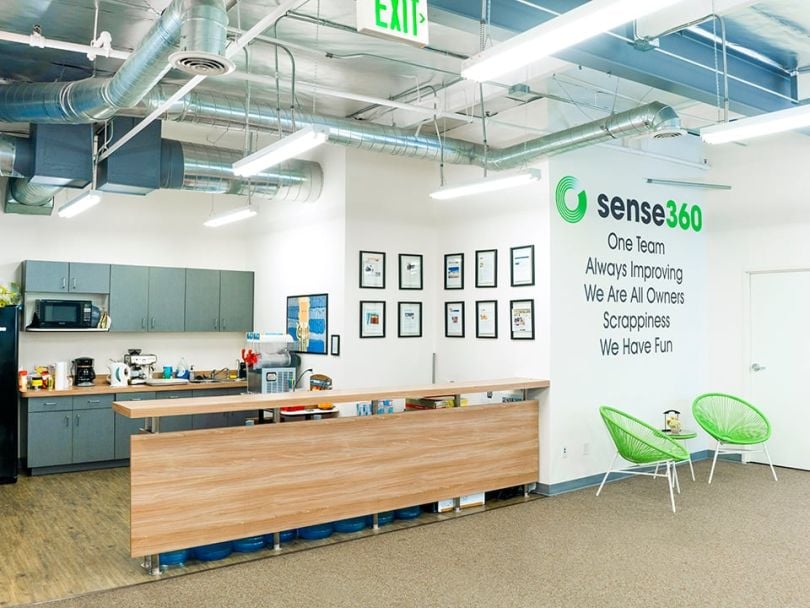 Sense360 office lobby