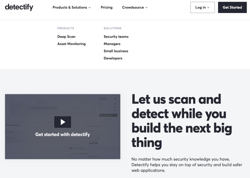 Detectify internet of things startups