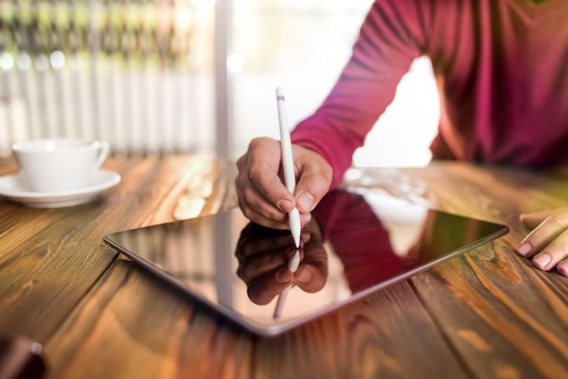stock image of tablet