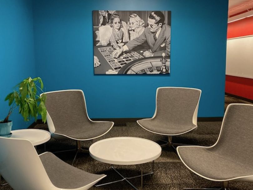 Chairs in DoubleDown's office