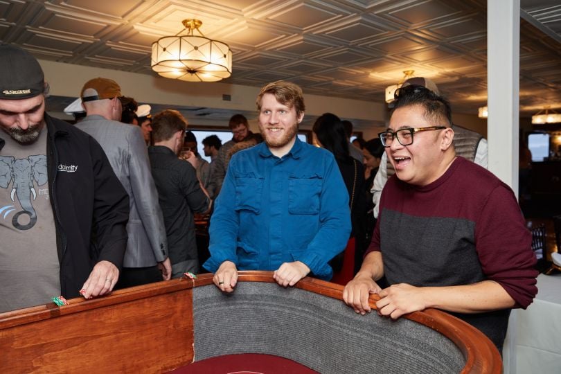 A group of Doximity employees at a team outing.
