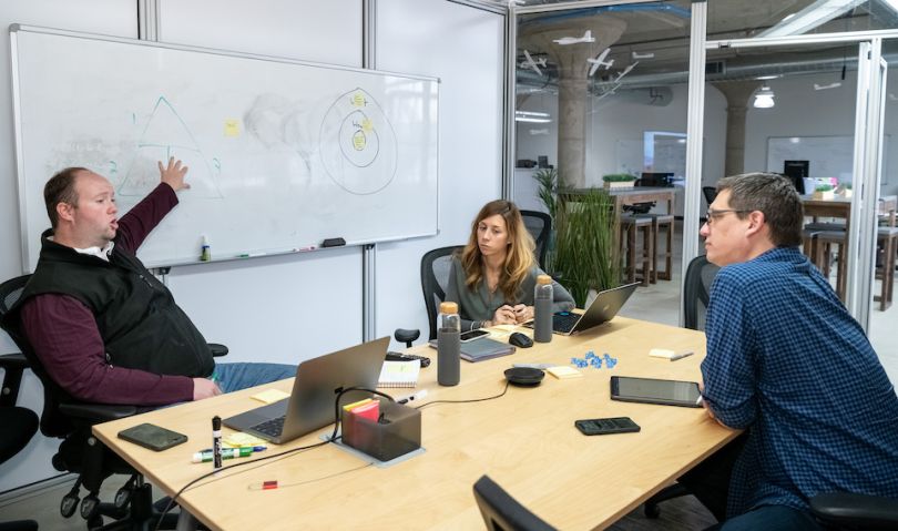 DUST identity Team chatting