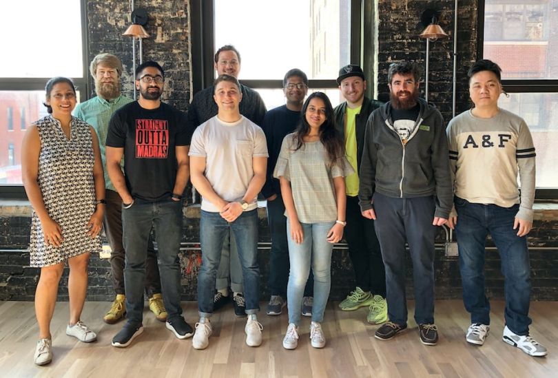 Farmer's Fridge tech team in group photo