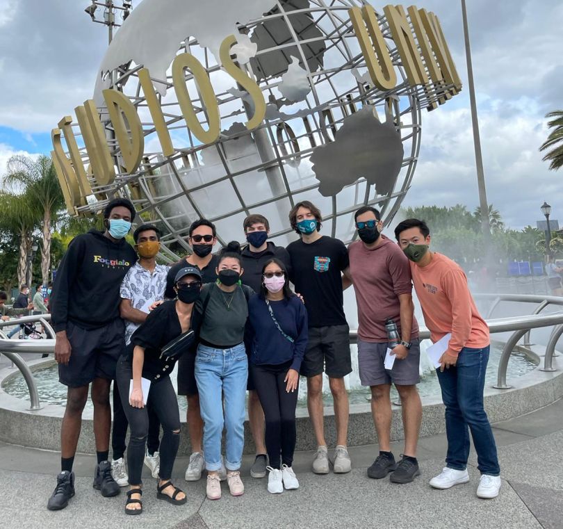 Finch team members at Universal Studios