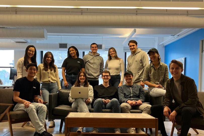 Finn team photo in the office