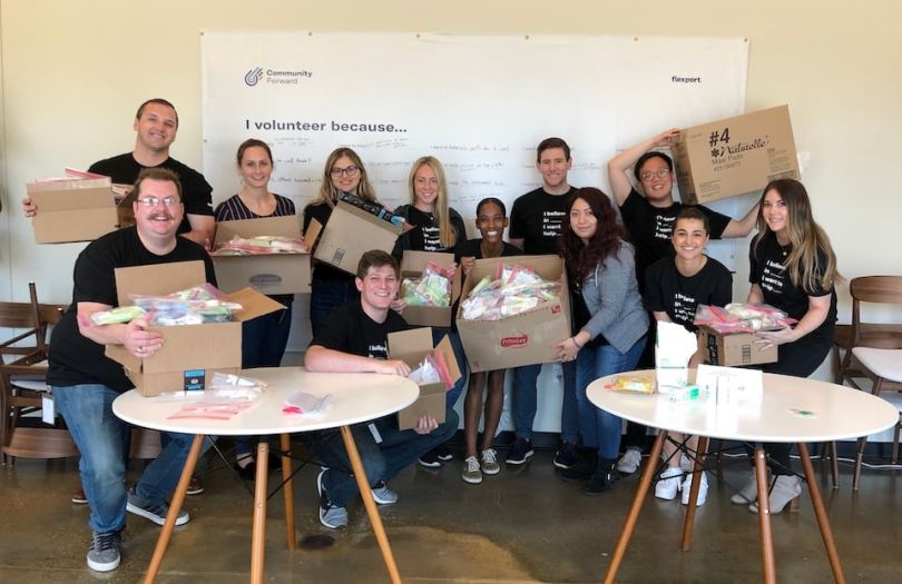 Flexport team volunteering