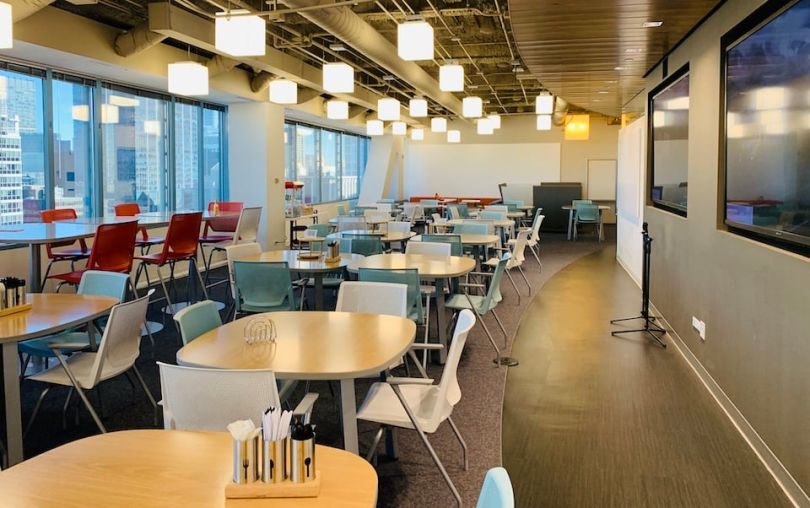 FourKites cafeteria area