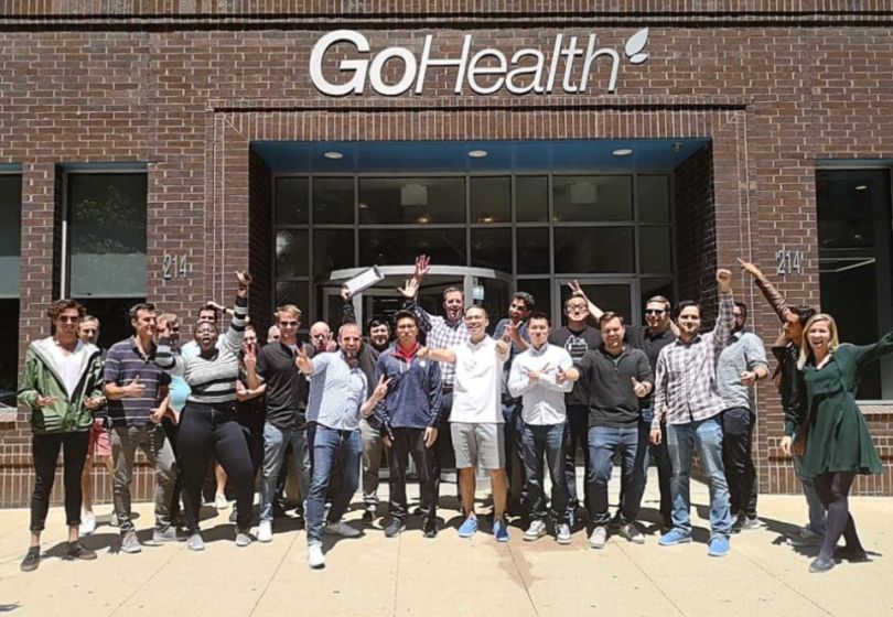 GoHealth team outside their office