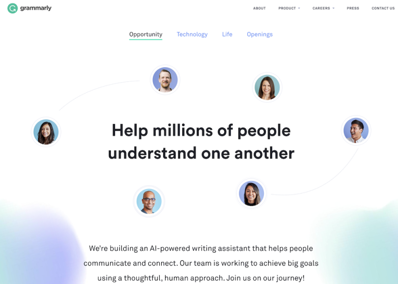 Grammarly machine learning companies San Francisco