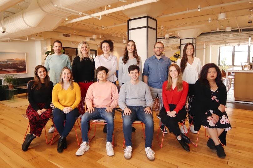 A group of Healthee employees in the office.