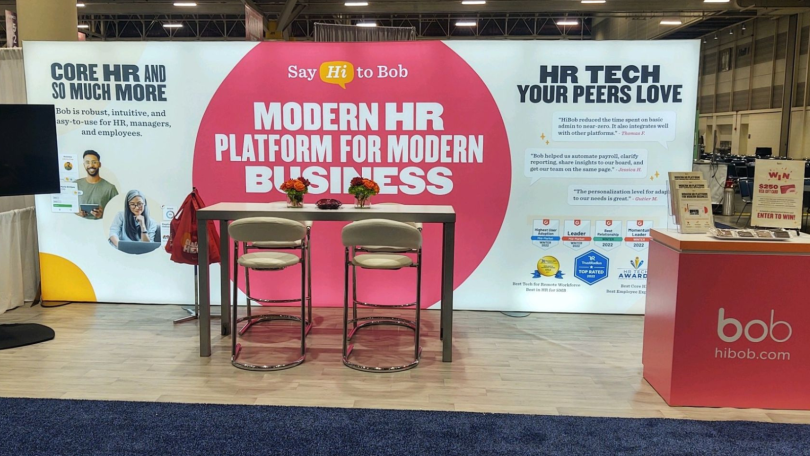 HiBob conference display 