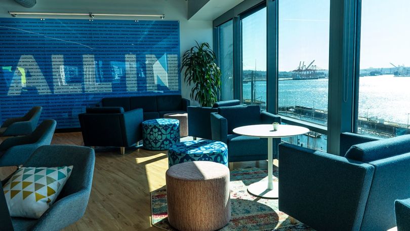 Sitting area in the Highspot office