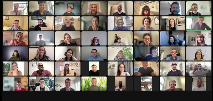 HireArt team video call