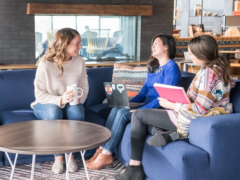 HomeAdvisor team chatting