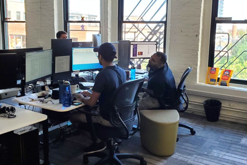 The Medtelligent team hard at work. 