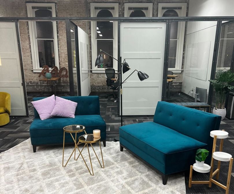 Sitting area in the ibble office