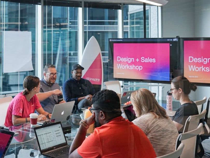Inspire team chatting