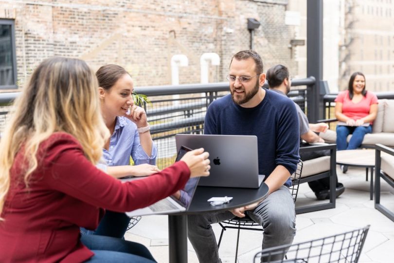 Integral Ad Science's outdoor patio space