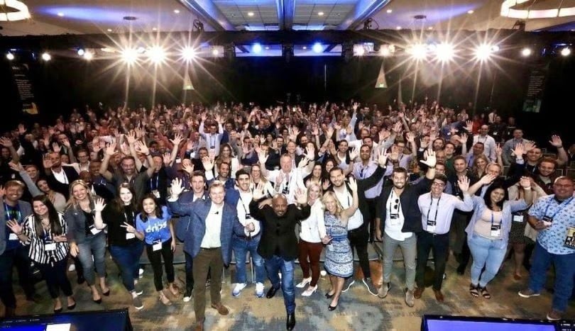 Invoca's team members posing for a photo.