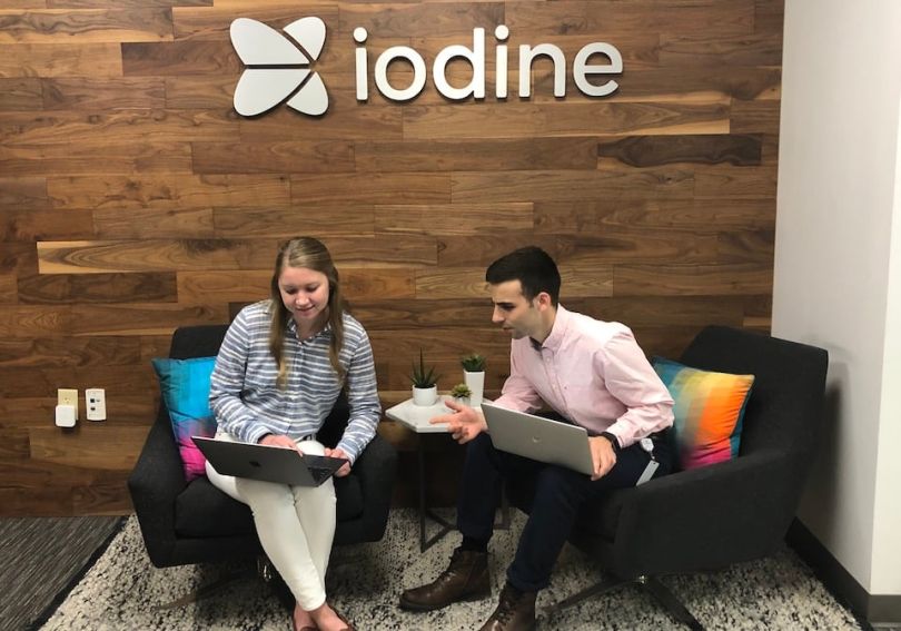 Iodine Software team members working 