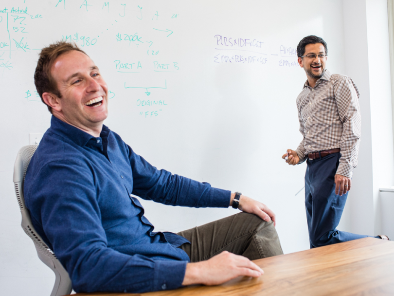 Jason Montrie with his team - Pareto Intelligence