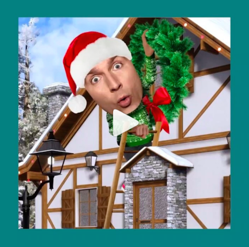 Animation of man on roof