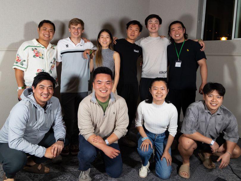 Kikoff team members posing for a group photo