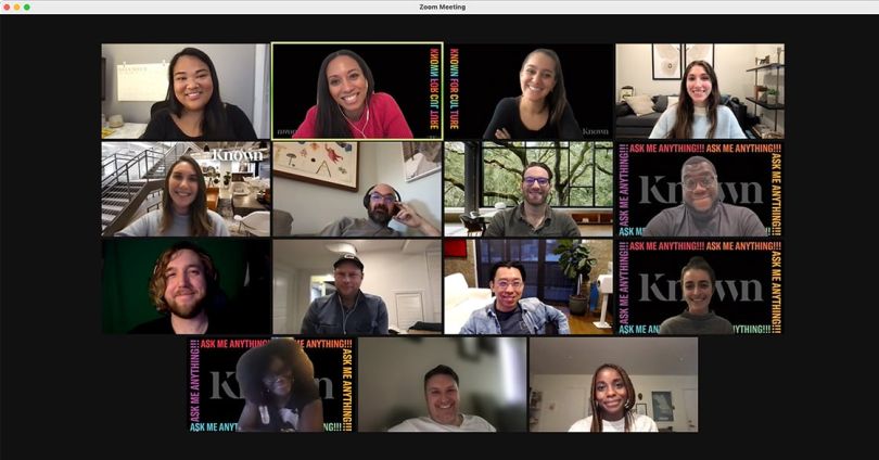Known team Zoom call