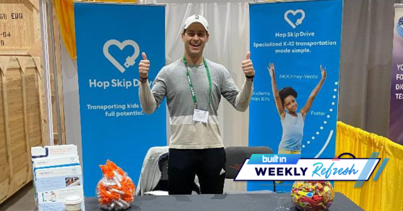 hopskipdrive team member at convention
