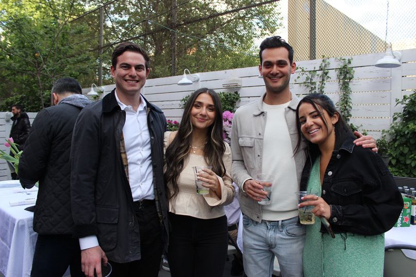 Lev team members at an outdoor gathering