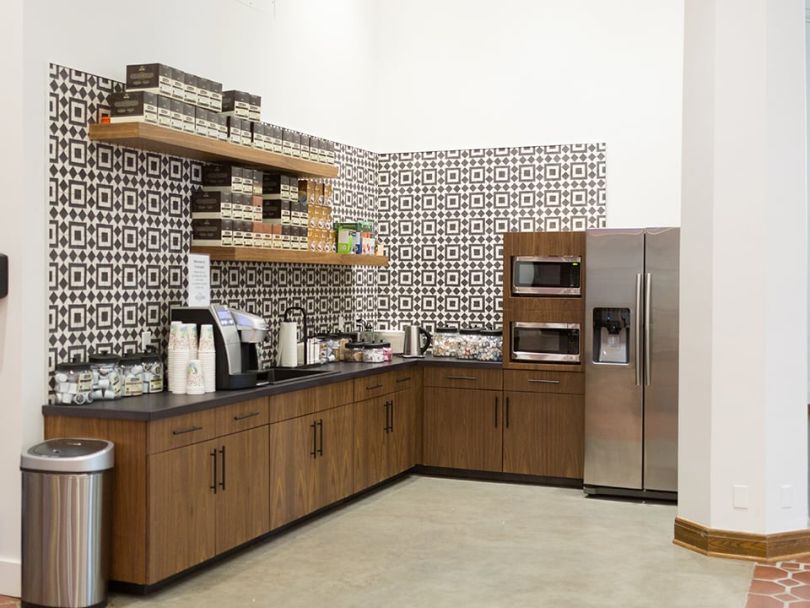 ClubLab's beautiful kitchen in their LA office