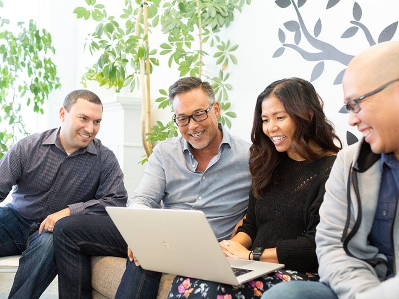 Mark Duvall collaborating with the team at Hallmark Labs